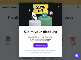 'honeybook.com' screenshot