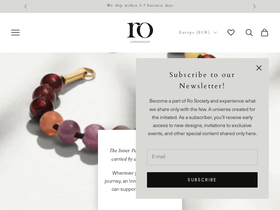 Ro Copenhagen homepage screenshot