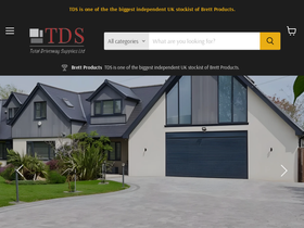 Totaldrivewaysupplies homepage screenshot