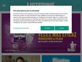 'listerine.es' screenshot