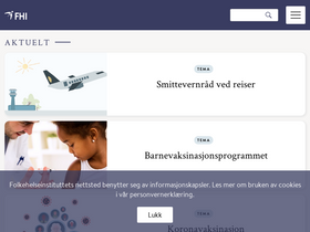 'fhi.no' screenshot