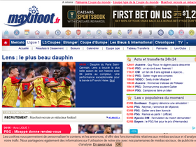 'maxifoot.fr' screenshot