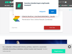 'ezalenyeg.hu' screenshot