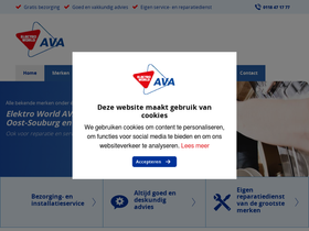 'avaelectro.nl' screenshot