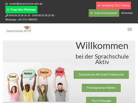 'sprachschule-aktiv-muenchen.de' screenshot