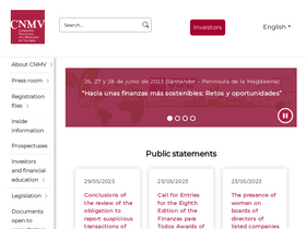 'cnmv.es' screenshot