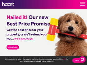 'haart.co.uk' screenshot