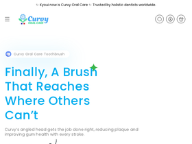 Curvyoralcare homepage screenshot