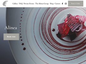 'alinearestaurant.com' screenshot