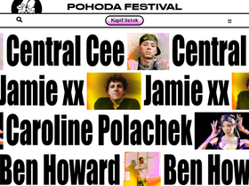 'pohodafestival.sk' screenshot