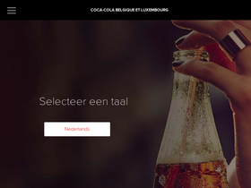 'coca-cola.be' screenshot