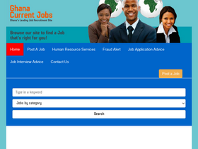 'ghanacurrentjobs.com' screenshot