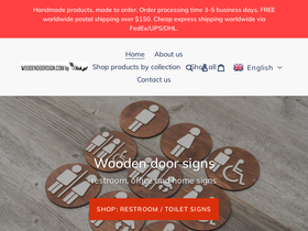 woodendoorsign.com homepage screenshot