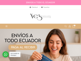 Yes Fashion website screenshot