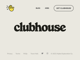 'clubhouse.com' screenshot