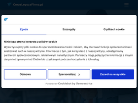 'corazlepszafirma.pl' screenshot