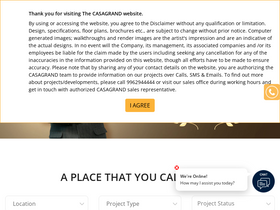 'casagrand.co.in' screenshot