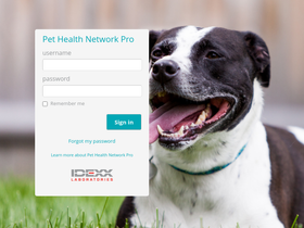 'pethealthnetworkpro.com' screenshot