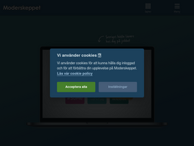'moderskeppet.se' screenshot
