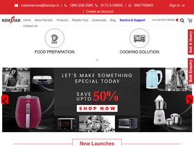 'kenstar.in' screenshot