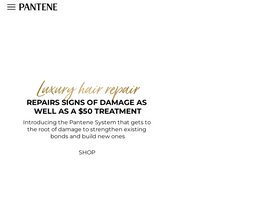 'pantene.com' screenshot