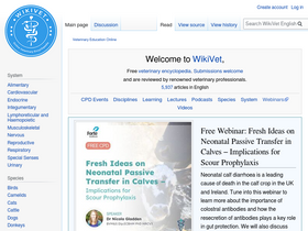 'wikivet.net' screenshot
