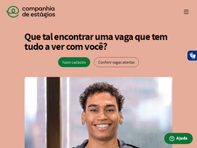 'ciadeestagios.com.br' screenshot