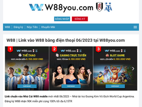 'w88you.com' screenshot