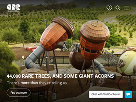 'visitcanberra.com.au' screenshot