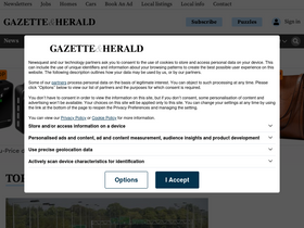'gazetteherald.co.uk' screenshot