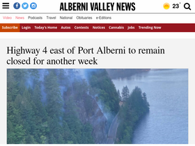 'albernivalleynews.com' screenshot
