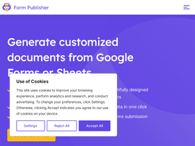 'form-publisher.com' screenshot