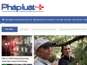 'phapluatplus.vn' screenshot