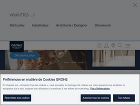 'grohe.fr' screenshot