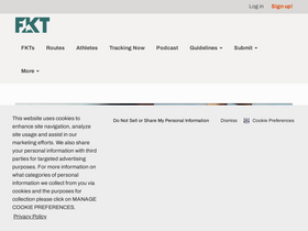 'fastestknowntime.com' screenshot