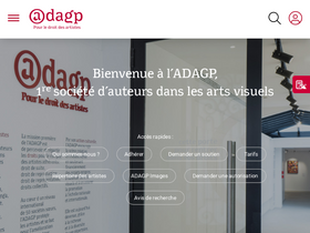 'adagp.fr' screenshot