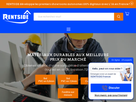 Rentside homepage screenshot
