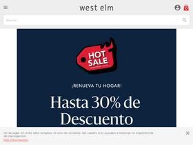 'westelm.com.mx' screenshot