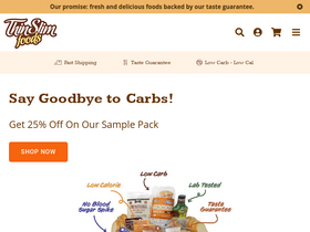 'thinslimfoods.com' screenshot