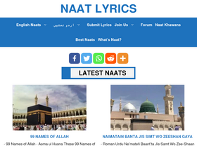 'naatlyrics.com' screenshot