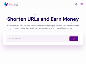 'shrtfly.com' screenshot