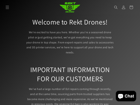 rektdrones.com homepage screenshot