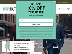 dailyhaute.com homepage screenshot
