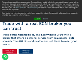 'valutrades.com' screenshot