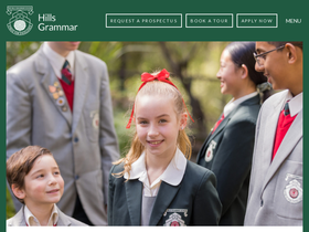 'hillsgrammar.nsw.edu.au' screenshot