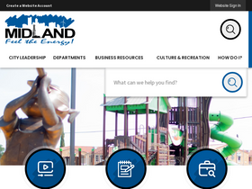 'midlandtexas.gov' screenshot