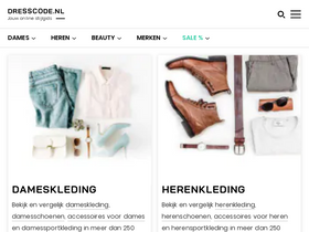 'dresscode.nl' screenshot