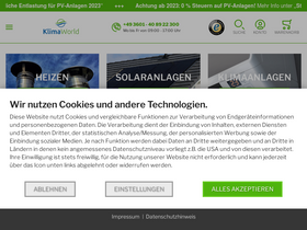 'klimaworld.com' screenshot