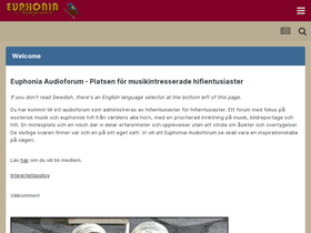 'euphonia-audioforum.se' screenshot