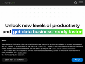 'matillion.com' screenshot